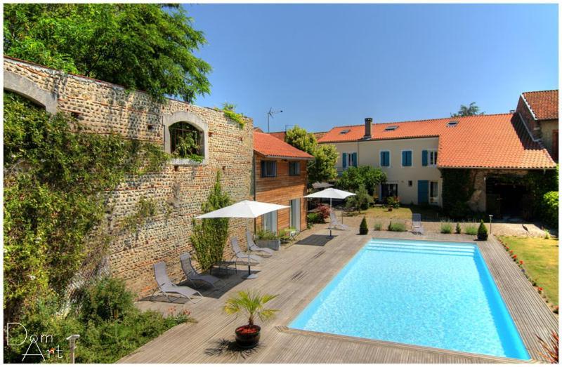 Chambre D'Hotes La Cour Des Saligues Riscle Esterno foto